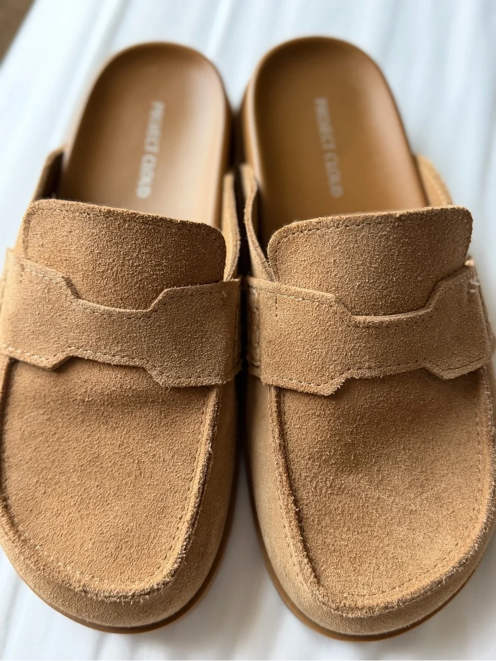 Project Cloud Women's Suede Espadrille Slide — Tan